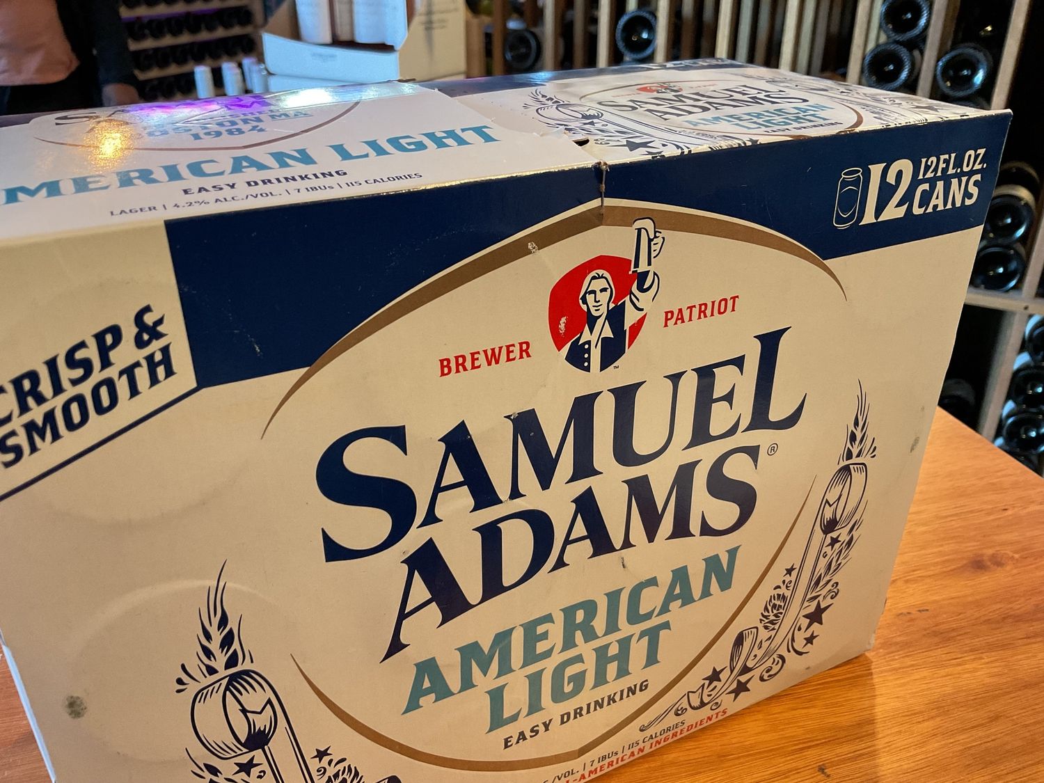 SAM ADAMS LIGHT 12PK can