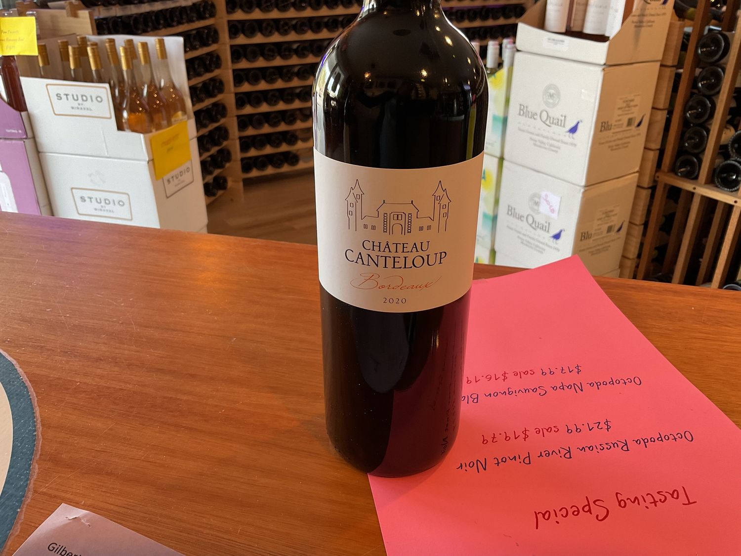 CHATEAU CANTELOUP 750ml
