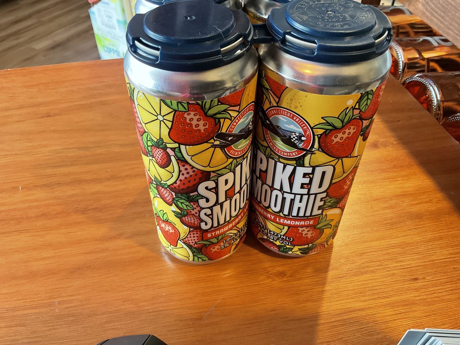 SPIKED SMOOTHIE STRAW/LEMON 4PK