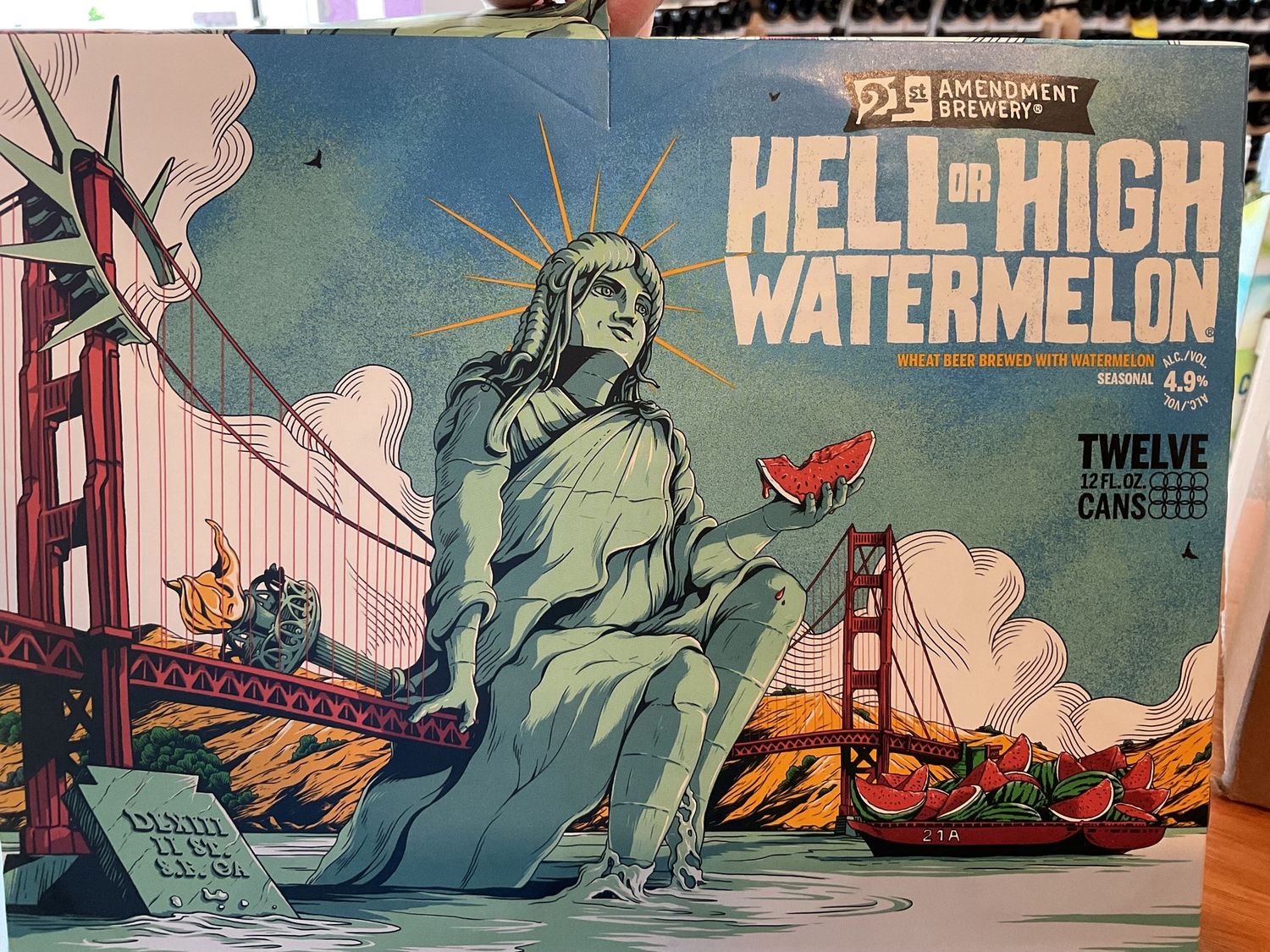 21st AMENDMENT HELL OR HIGH WATERMELON 12PK