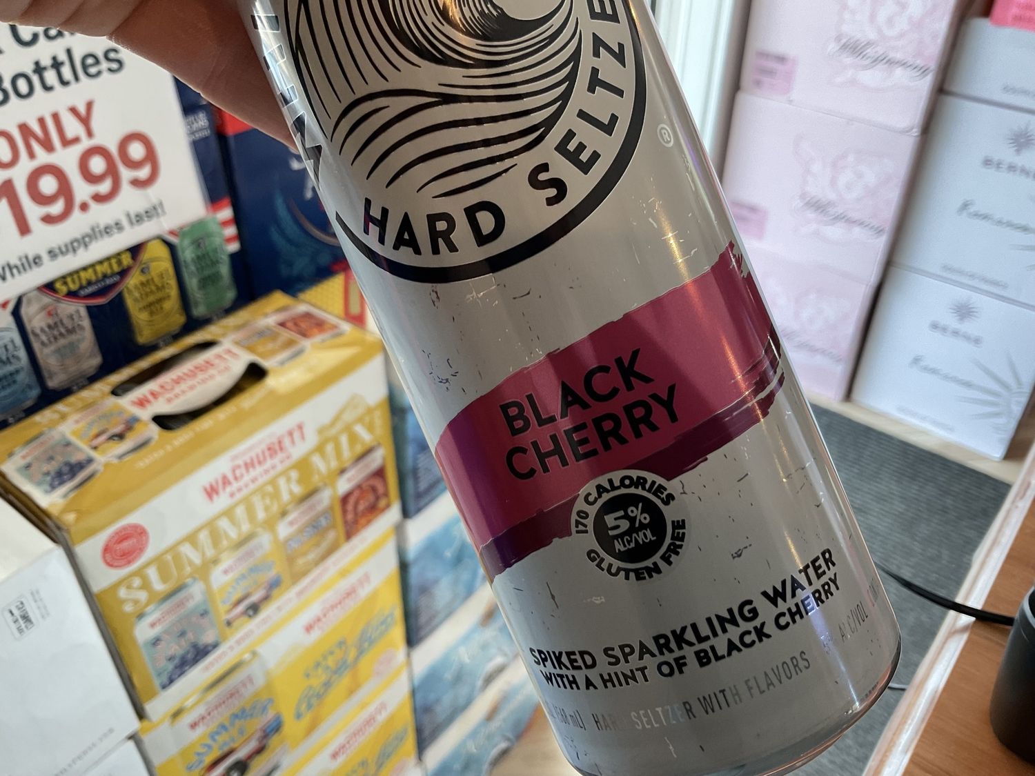 WHITE CLAW BLK CHERRY 19.2