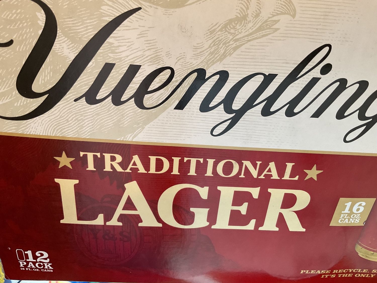 YUENGLING 16OZ 12PK
