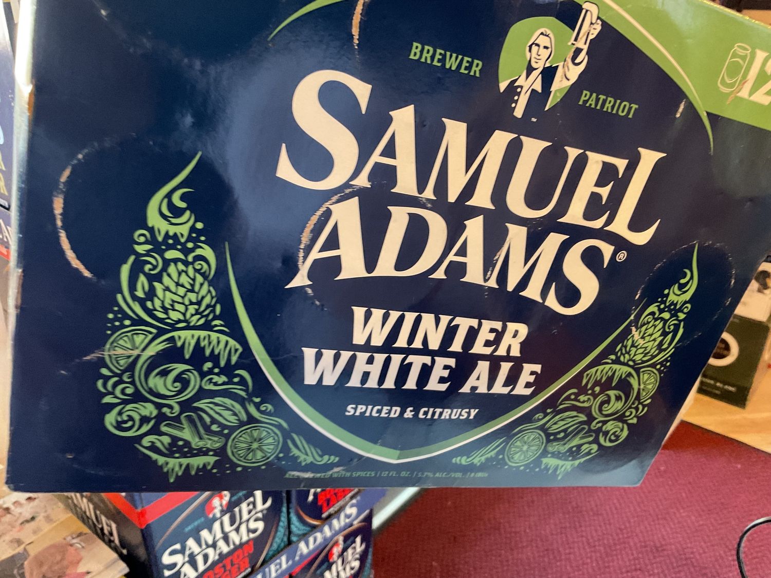 SAM ADAMS WINTER WHITE ALE 12PK can