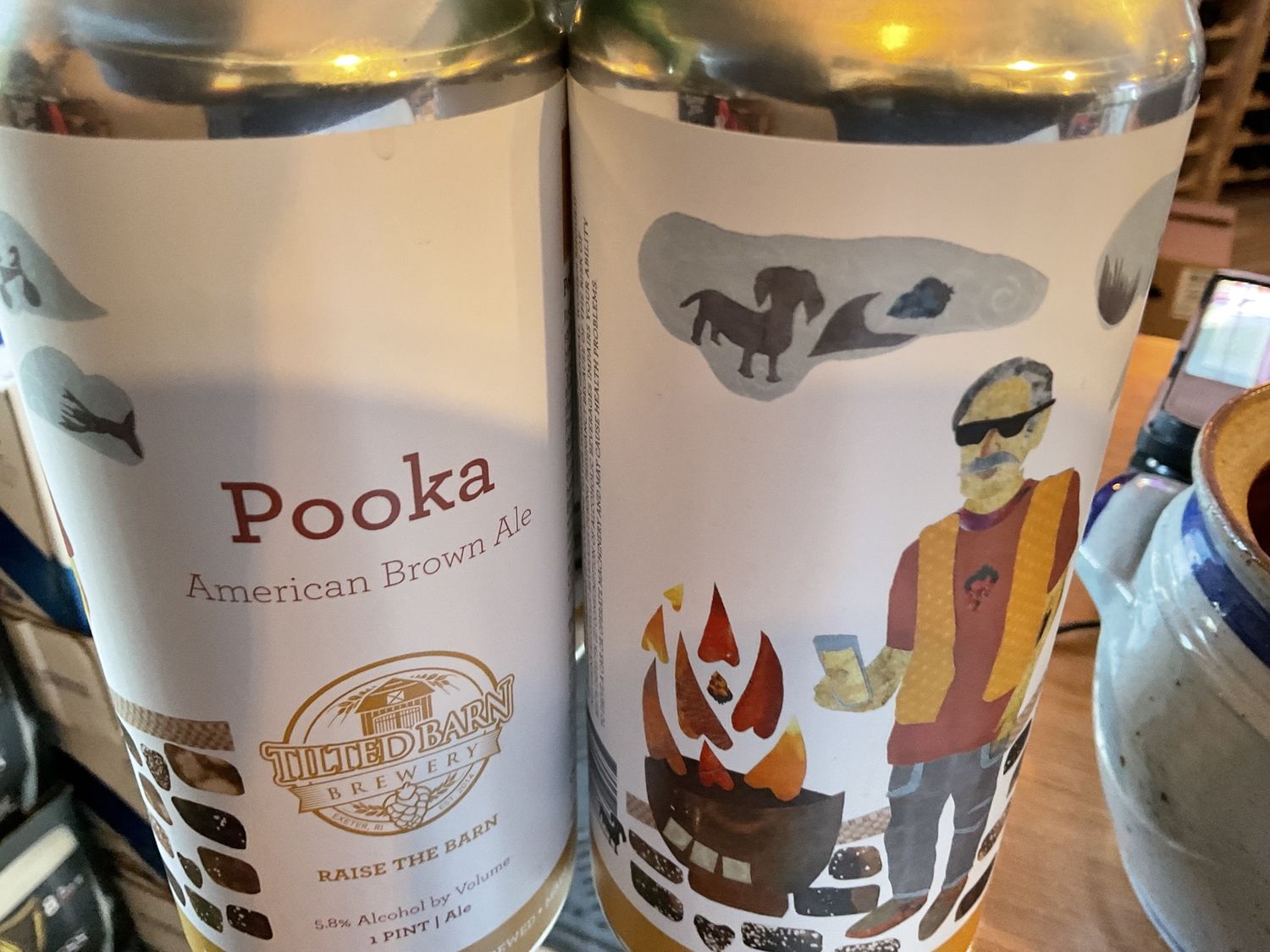 TILTED BARN POOKA BROWN 4pk