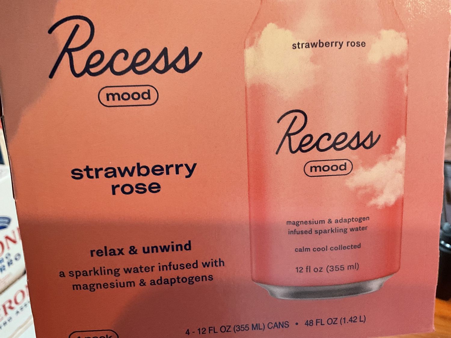 RECESS STRAW ROSE 4pk