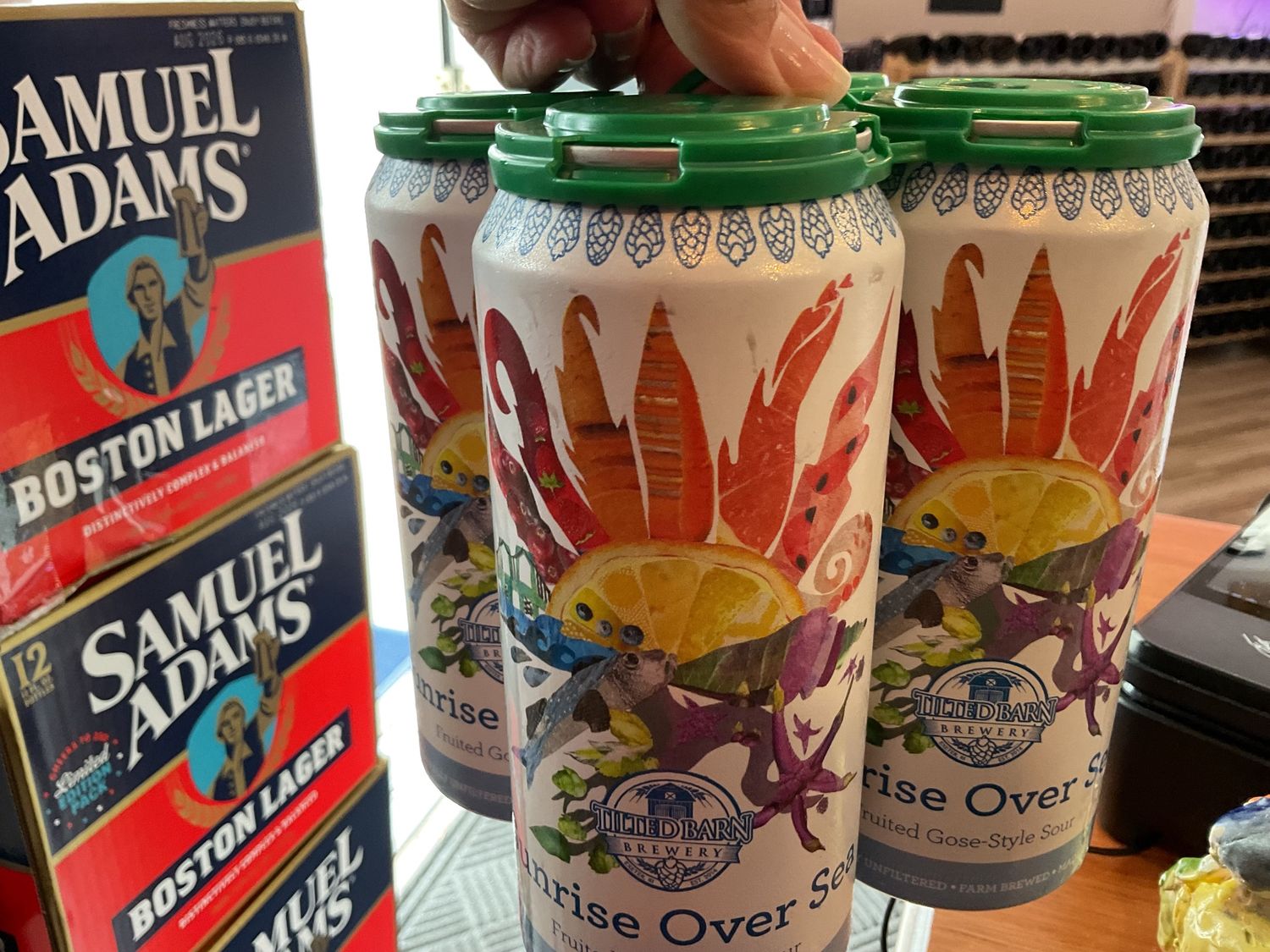 TILTED BARN SUNRISE OVER THE SEA 4pk