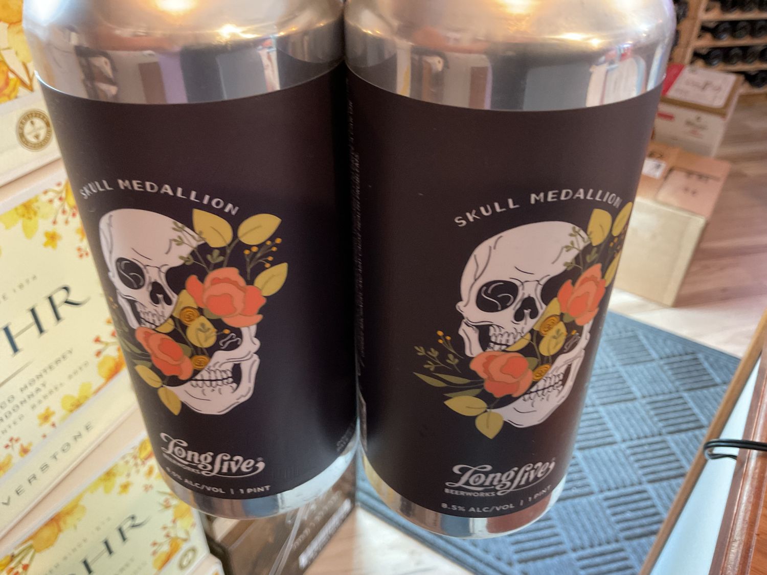 LONG LIVE SKULL MEDALLION 4pk