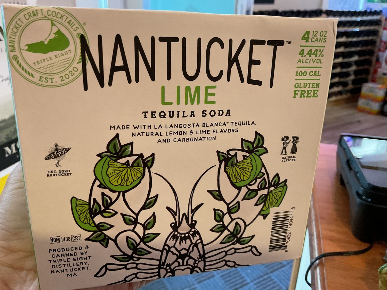 NANTCUKET LIME SODA 4pk