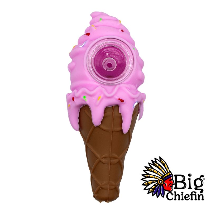 5&quot; ICE CREAM CONE SILICONE HANDPIPE
