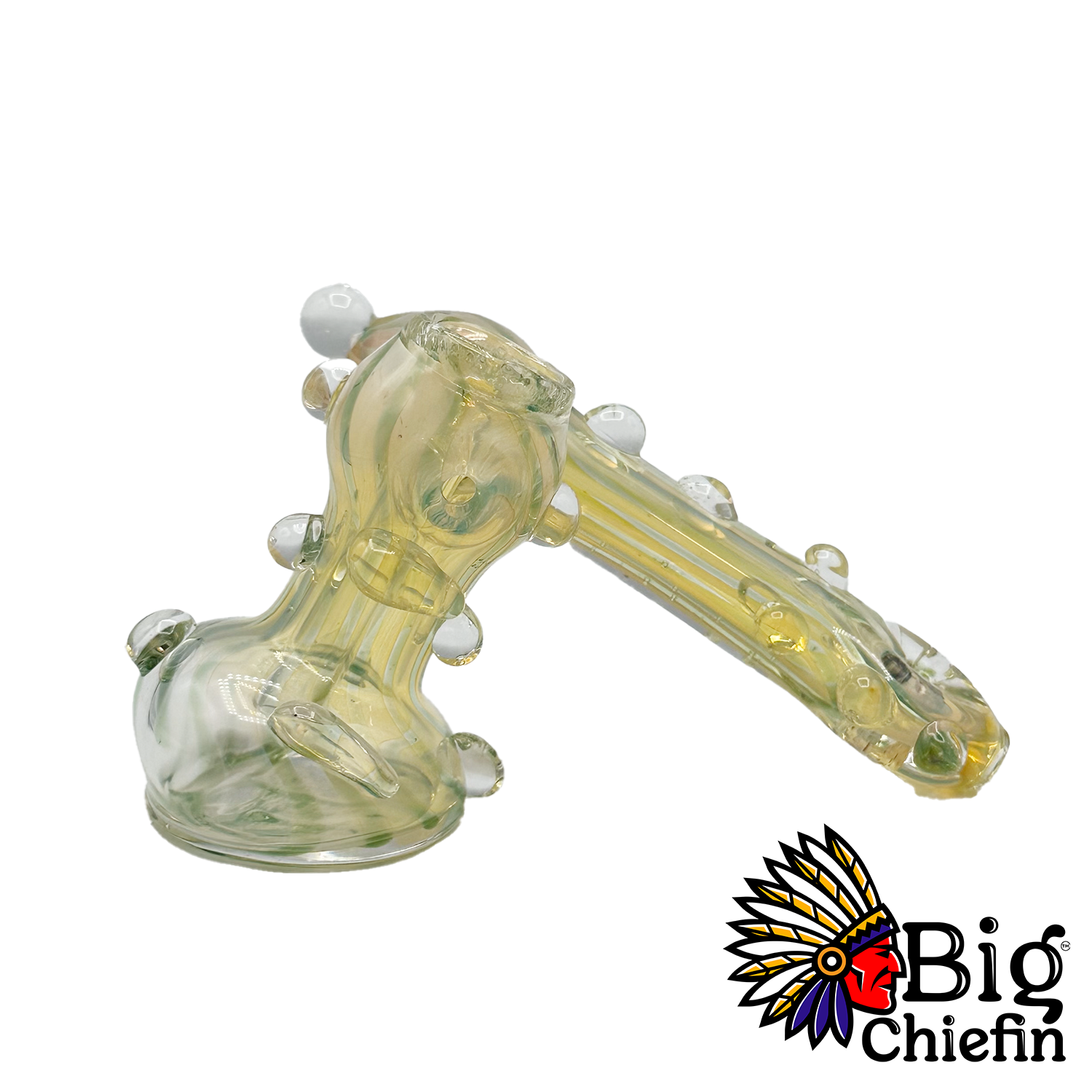 6&quot; FUMED GLASS HAMMER BUBBLER