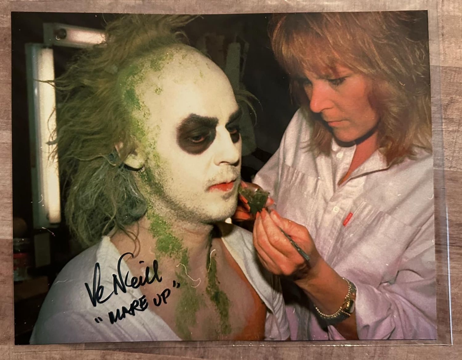 Ve Neill (Beetlejuice Make Up) Autographed 8x10