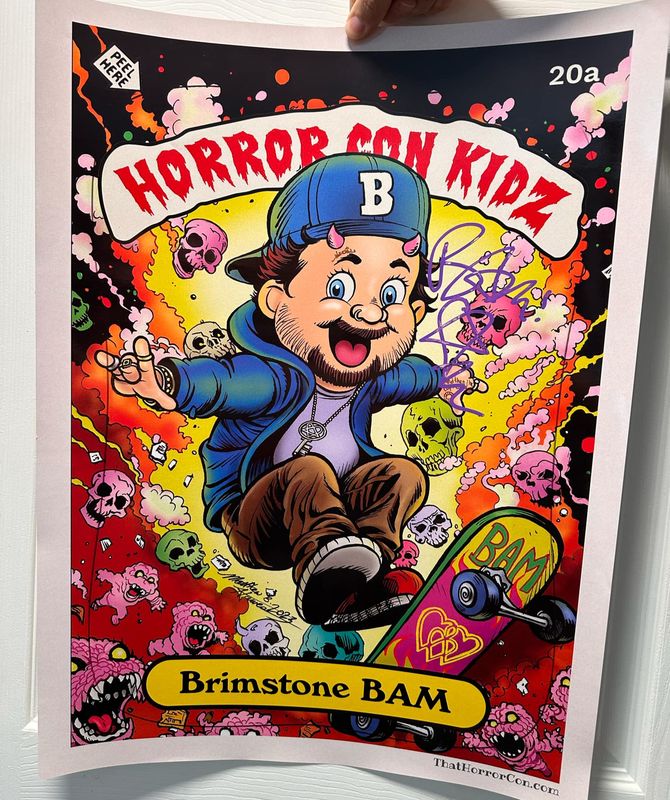LIMITED EDITION POSTER Bam Margera Autographed Poster