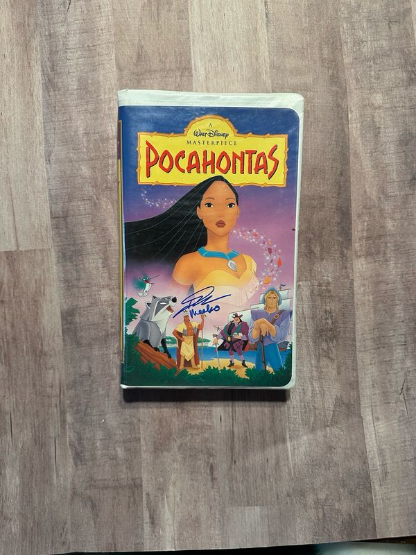 Autographed vintage Pocahontas VHS signed By John Kassir
