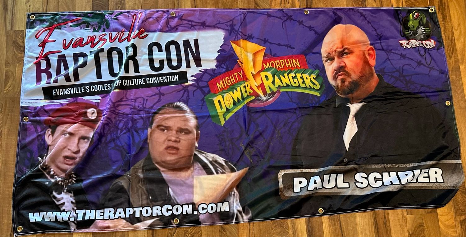 Autographed Banner Paul Schrier (Rusty Gives Back)