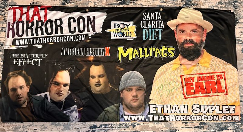 Autographed Celebrity Banner- Ethan Suplee (Rusty Gives Back)