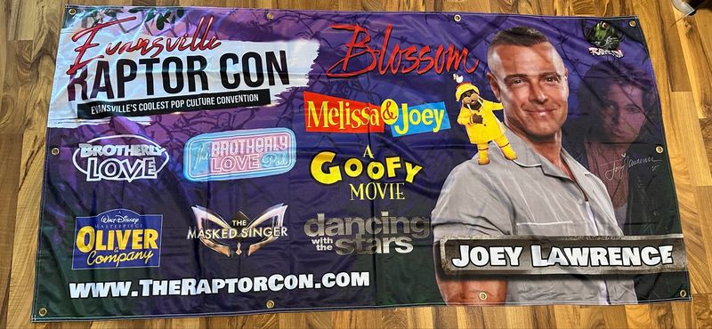 Autographed Celebrity Banner- Joey Lawrence