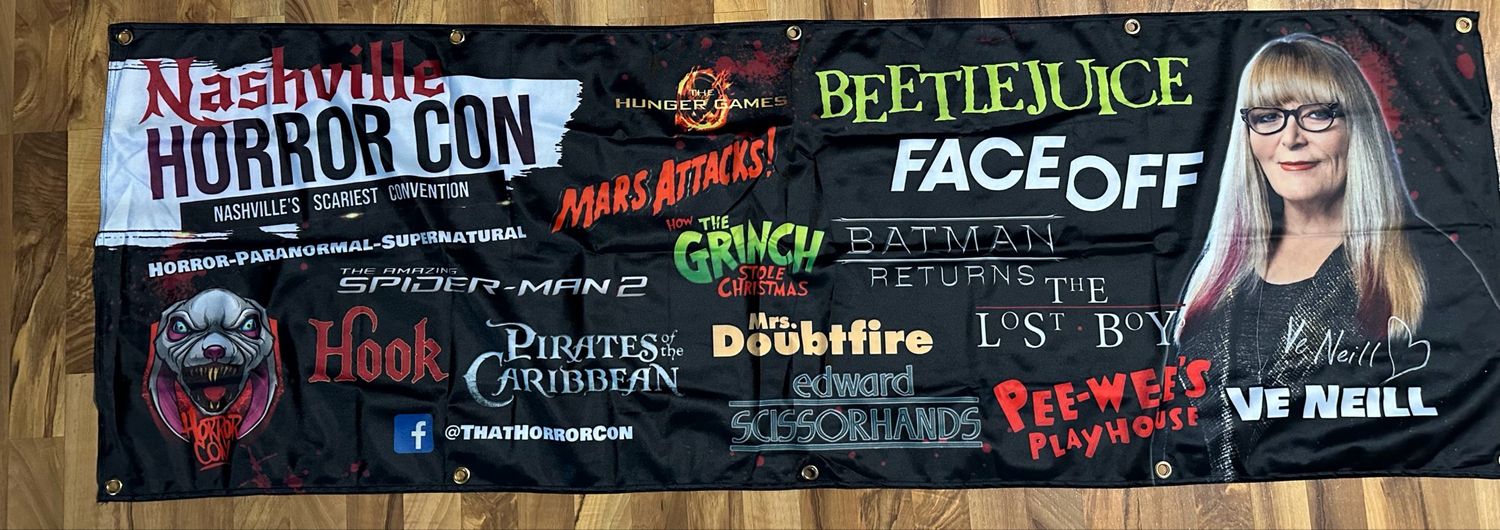 Autographed Celebrity Banner- Ve Neill