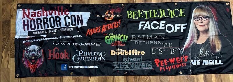 Autographed Celebrity Banner- Ve Neill