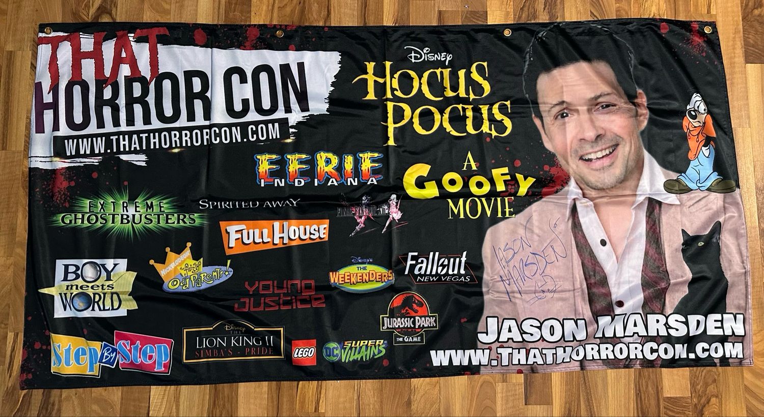 Autographed Celebrity Banner- Jason Marsden (Rusty Gives Back)