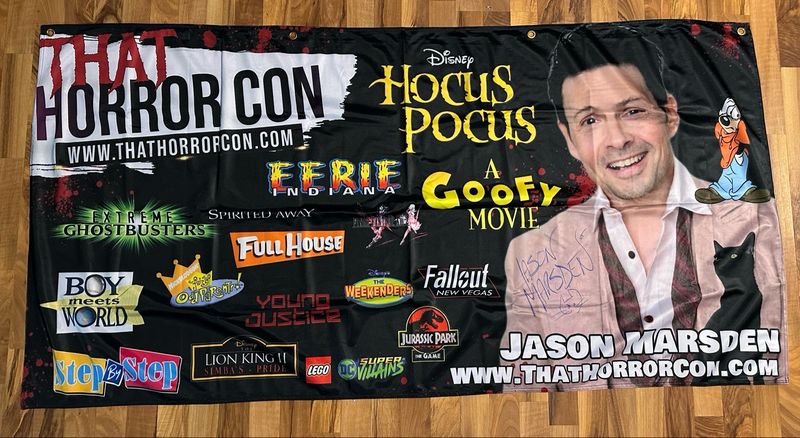 Autographed Celebrity Banner- Jason Marsden (Rusty Gives Back)