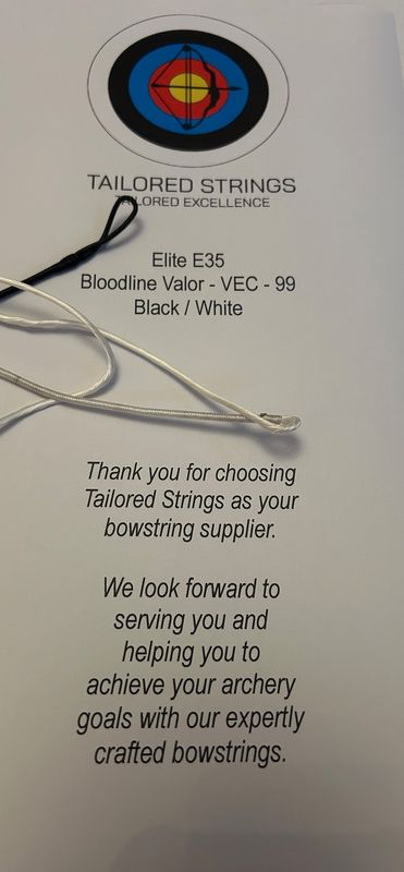 Tailored Compound Bowstring