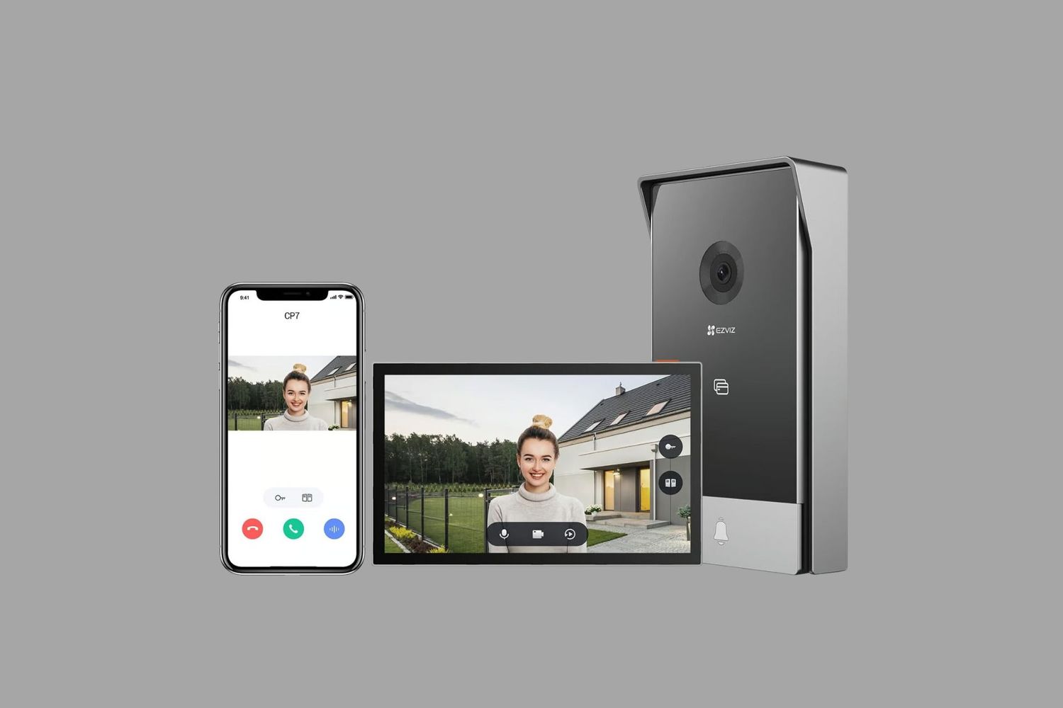 EZVIZ HP7 Videoportero Wifi inteligente de 2 hilos con resolución 2K