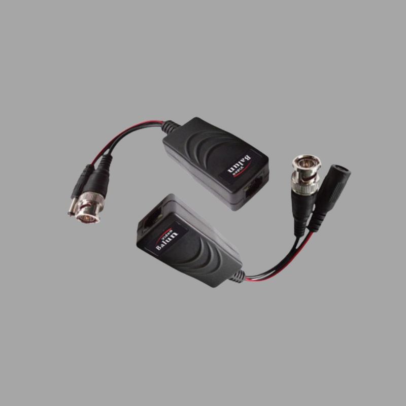 Balun pasivo transmisor de video por RJ45 con alimentación