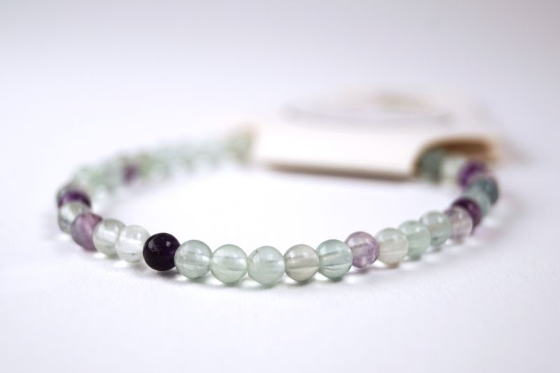 Armband Fluorit - Ø 4 mm
