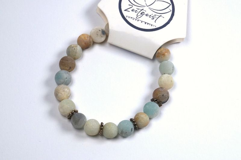 Armband Amazonit - Ø 8 mm