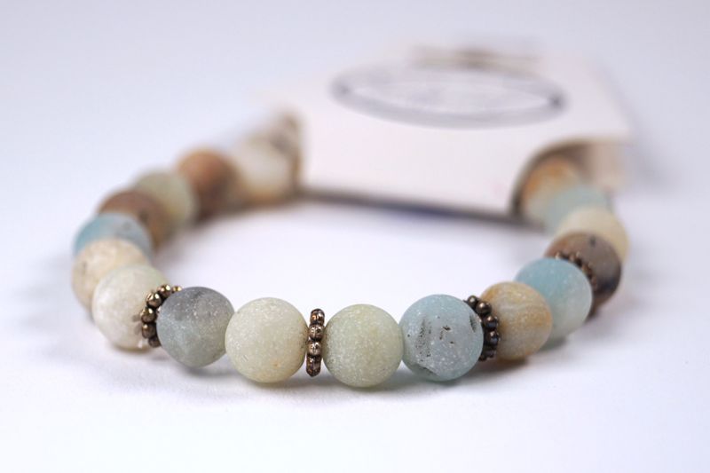 Armband Amazonit - Ø 8 mm
