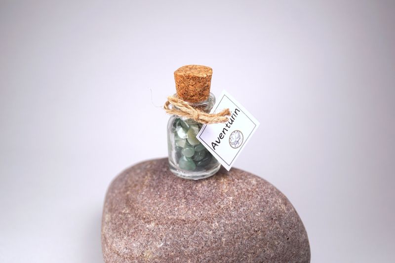 Aventurin- Edelsteinfläschchen - AA-Quallität