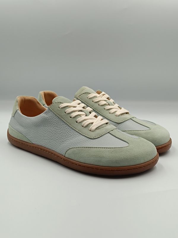 Barefoot ZOLI, buty minimalistyczne w dwóch tęgościach, szaro-błękitny w połączeniu z miętowym