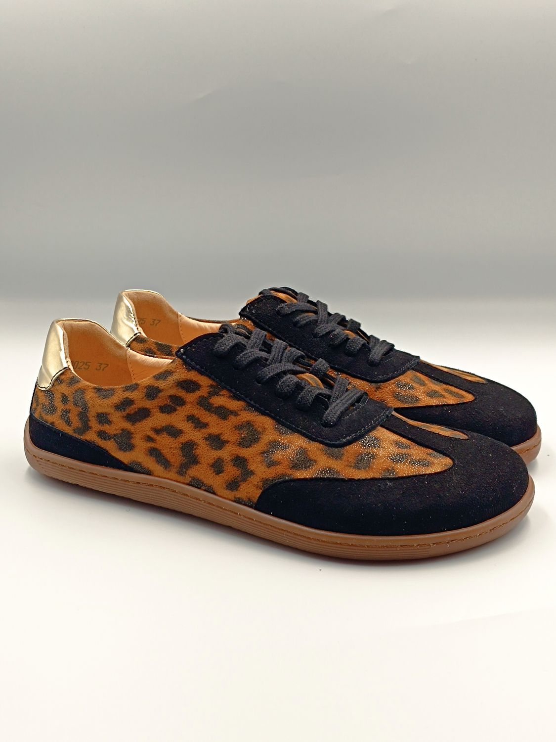 Barefoot ZOLI  buty minimalistyczne w dwóch tęgościach, panterka, brąz, czarny, złoto