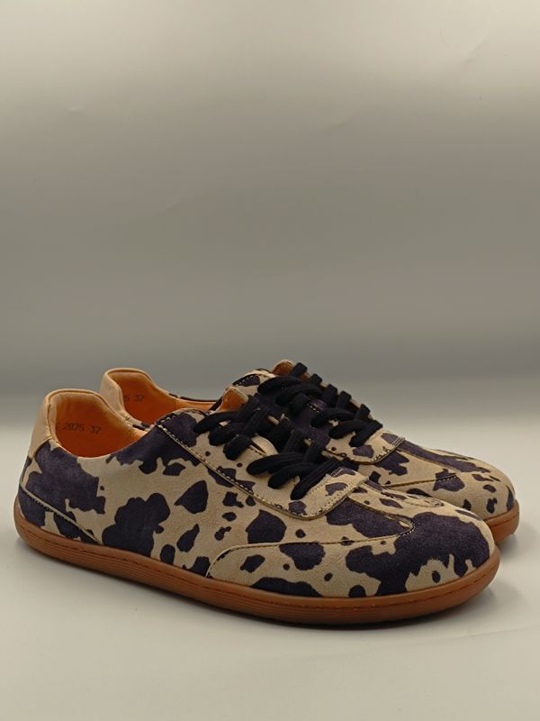 Barefoot ZOLI KRÓWKA, buty minimalistyczne w dwóch tęgościach, beż z czarnymi plamkami