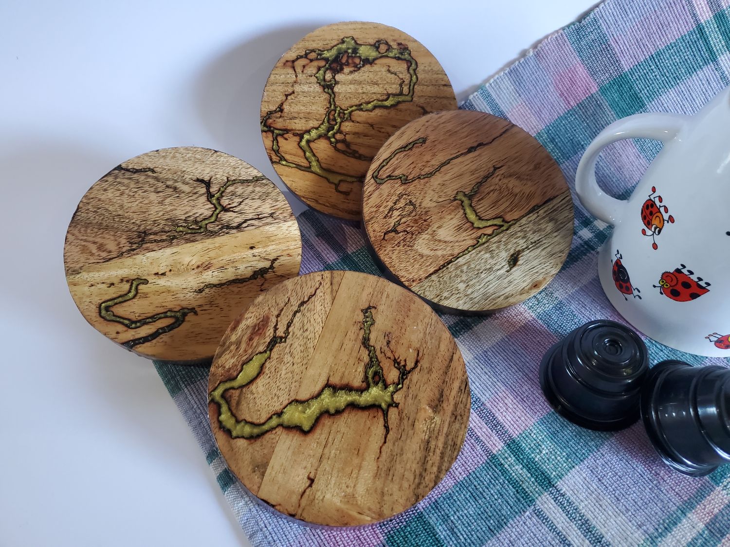 Coasters - set of 4  (Gold)