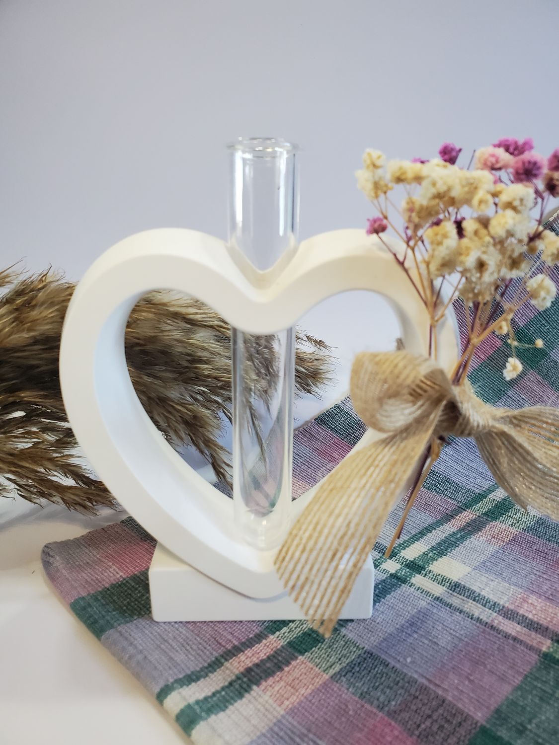 Heart Shaped Vase #1 - White