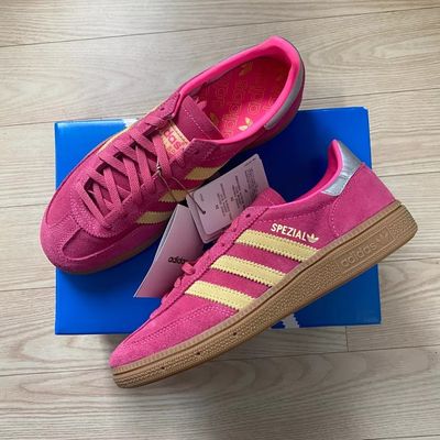 adidas Handball Spezial Womens Pink Yellow