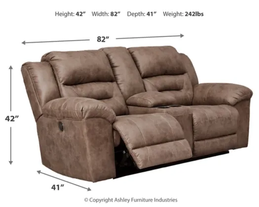 POWER RECLINING LOVESEAT / WALL HUGGER