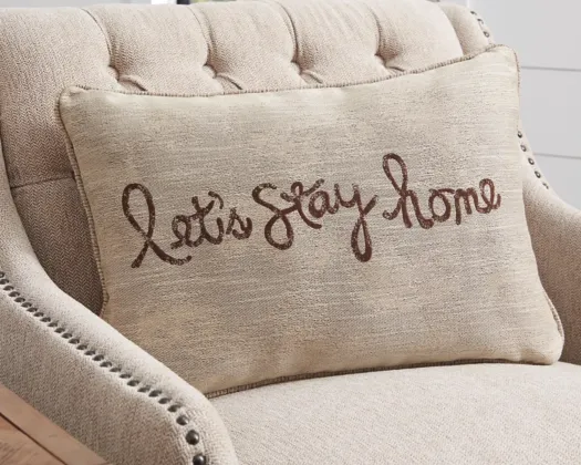 Lets Stay Home Pillow