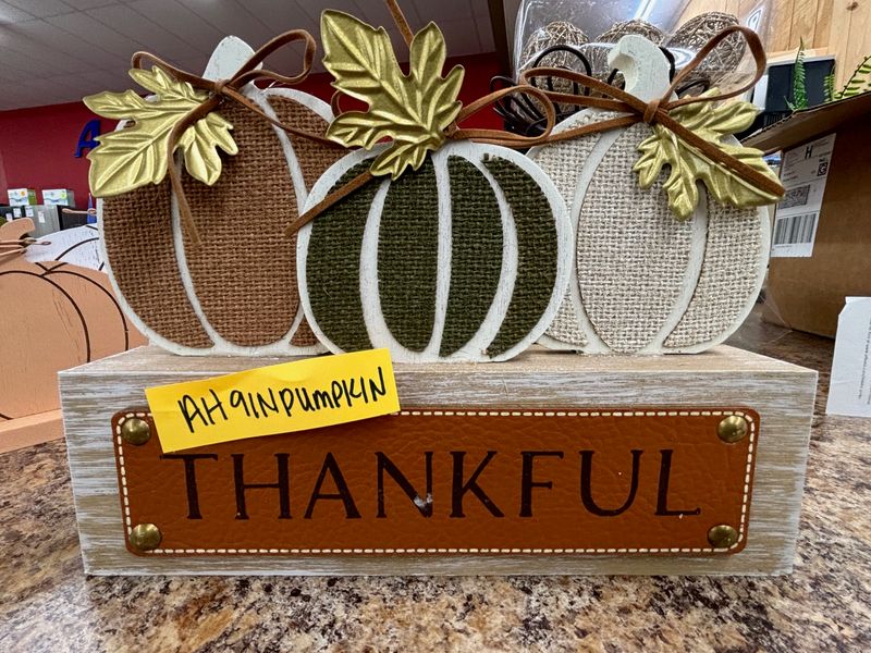 THANKFUL W/PUMKINS