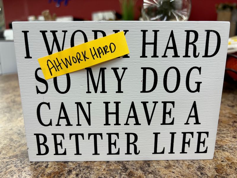DOG SIGN