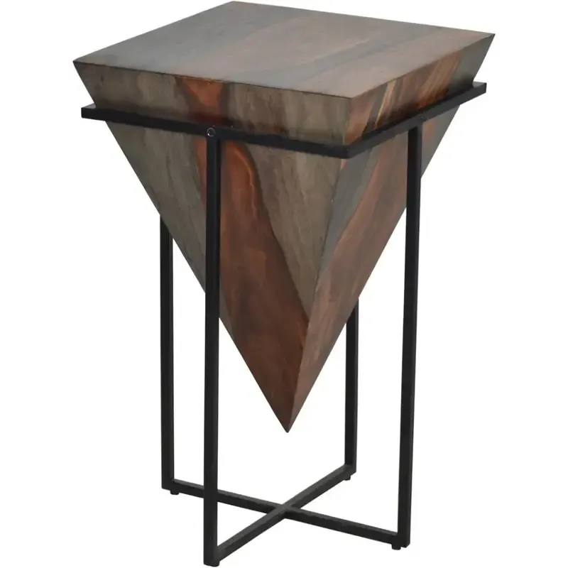 WOOD SQUARE END TABLE
