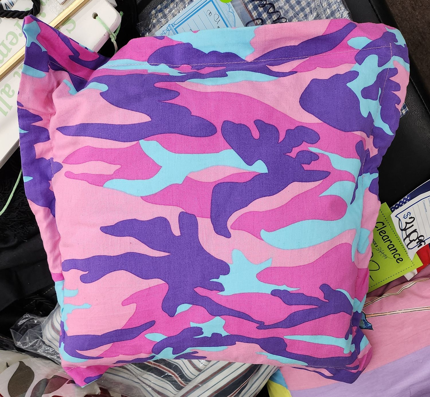 PINK CAMO PILLOW