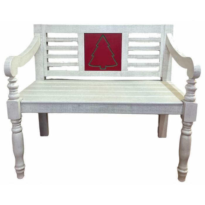 FROSTED WHITE CUSTOMIZED BENCH W/ TENNESSEE ORANGE BOARD