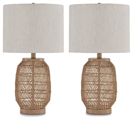 Orenman Rattan Table Lamp
