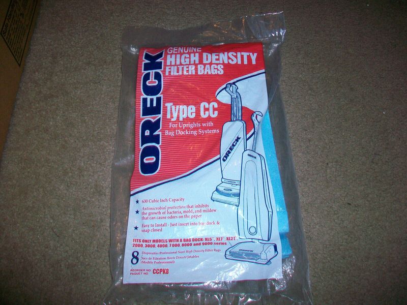 Type CC Upright XL Bags with Docking System - 6 Pack