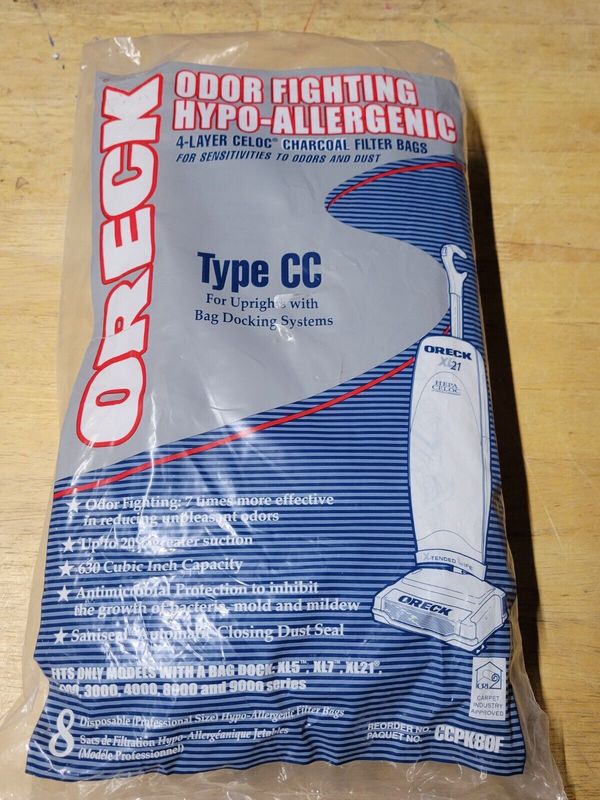 Hypo-Allergenic Charcoal Vacuum Bags