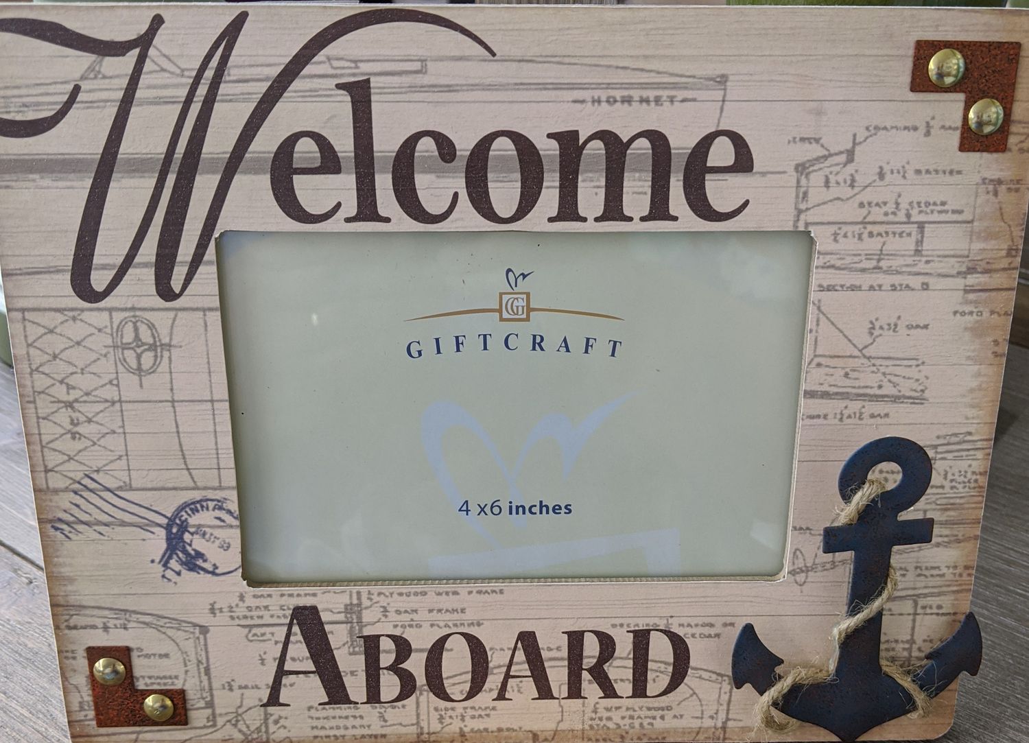 WELCOME ABOARD PICTURE FRAME