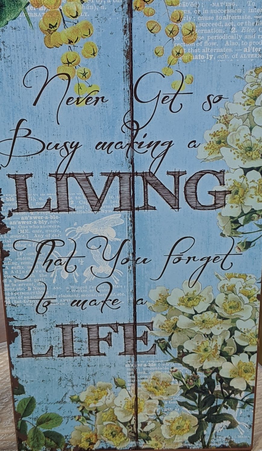 LIVING LIFE SIGN