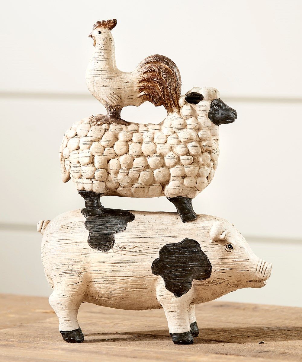 ROOSTER, SHEEP, PIG